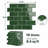 10-Sheet Green Subway Peel-and-Stick Backsplash Tile with 3D Glossy Finish