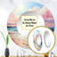 Brise de plage rose - miroir mural unique sable de plage, miroir rond rose, impression d'art en métal-97183279