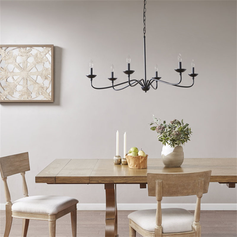 6-Light   Metal Chandelier