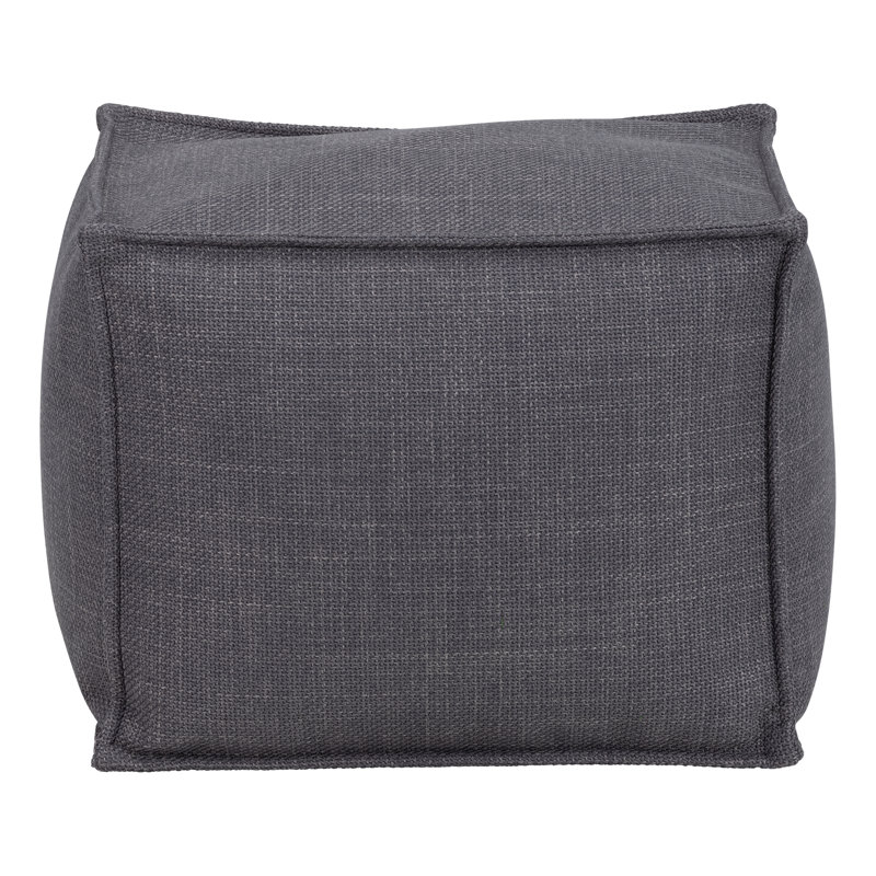 Repose-pieds multi-fonctionnel pour pouf d'intérieur - idéal pour se prélasser et s'asseoir, Gris foncé