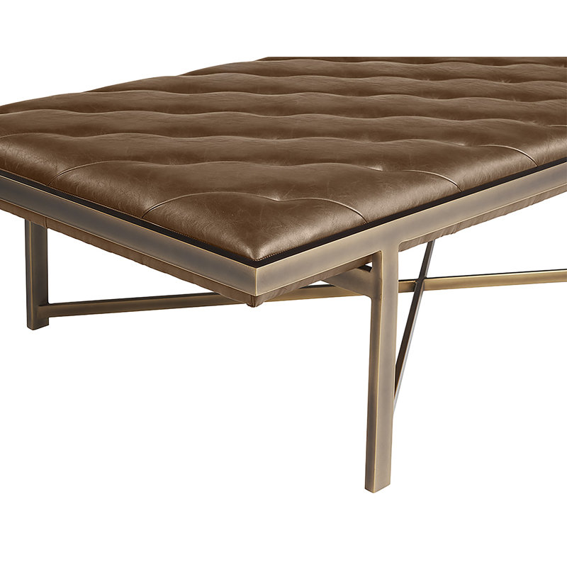 Kayla Upholstered Bench, Brown