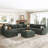 Turrella Corduroy Sectional Upholstered Modular Sectional Sofa with Storage Ottoman-98100403