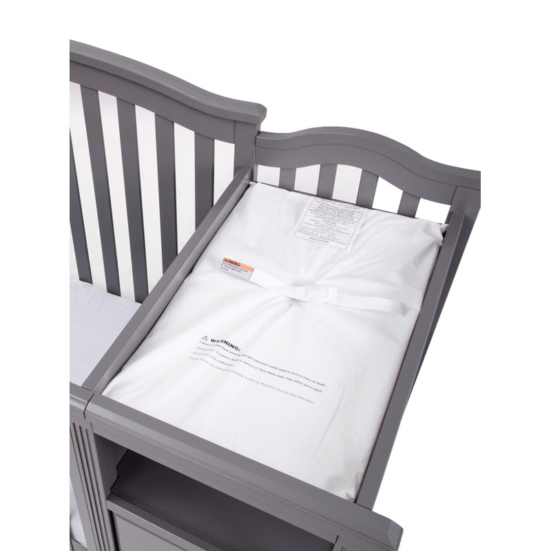 White Vinyl Water-Resistant Baby Changing Pad