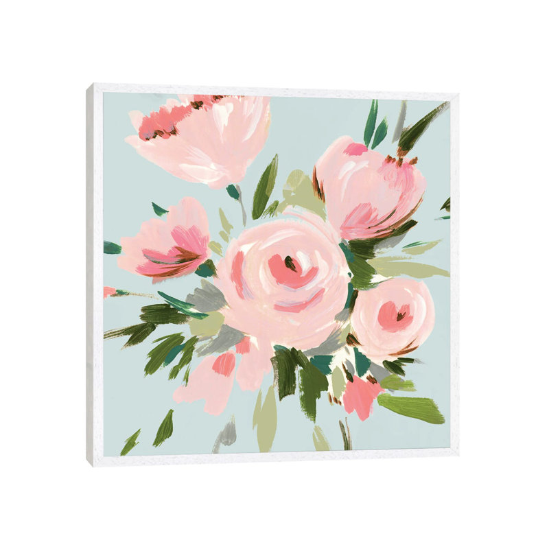 Pink Inspiration I by Isabelle Z - Painting on Canvas, White Framed, 66.04 cm H x 66.04 cm W