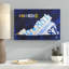 « virginie license map », impression sur toile tendue-16420003