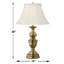Lampe de table en laiton antique satiné 30 po Balustrade-271088291