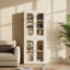 Armoire de rangement pliante à 5 niveaux, bacs de rangement en plastique empilables et imperméables 254QT avec roulettes, tablettes réglables, portes magnétiques