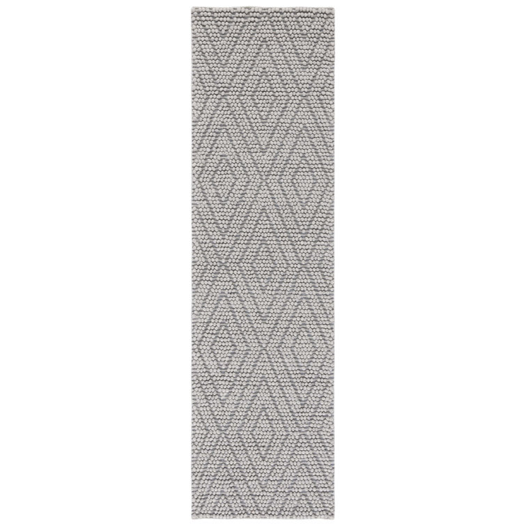 Russo Geometric Handmade Flatweave Silver Area Rug