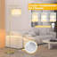 Lampe sur pied moderne avec 3 températures de couleur, abat-jour réglable, finition en métal brossé, pour le salon, la chambre à coucher, le bureau et plus encore-1225049357