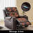 Abba Air Leather Manual Rocker Recliner-1210980695