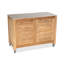 Fresco 2 Door Ceramic Top Cabinet On Wheels - Taupe