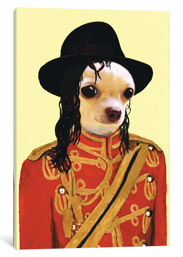 Michael jackson hot sale dog painting