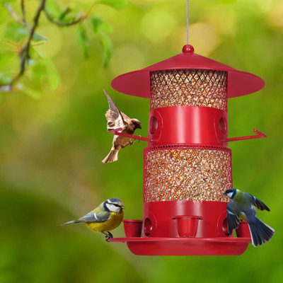 Mangeoire à oiseaux en métal Rithish