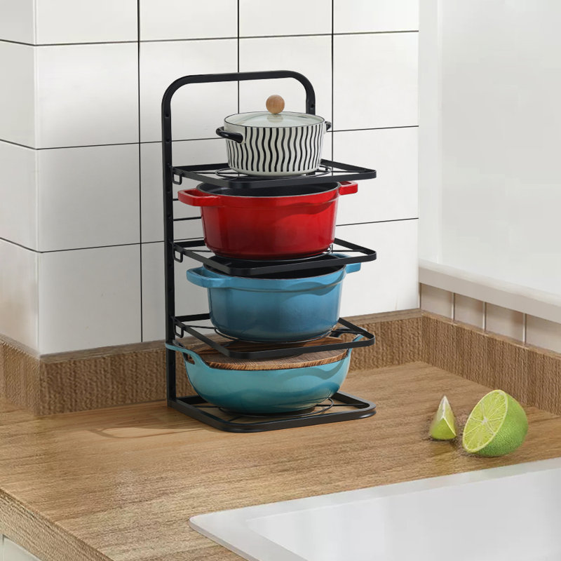 Metal Rectangle Free Standing Pot Rack