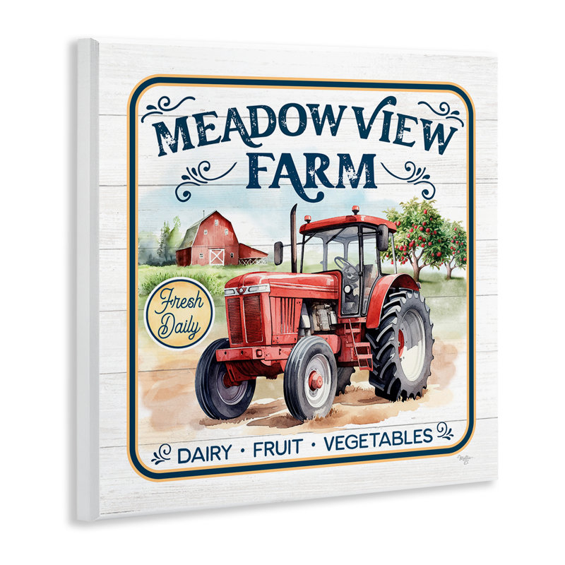 «Meadowview Farm Tractor Wall Plate Art» par Mollie B.