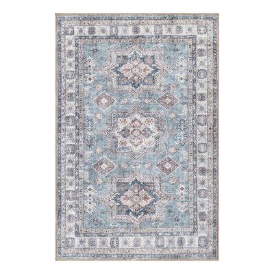 Marquavius Performance Chenille Floral Indoor Rug