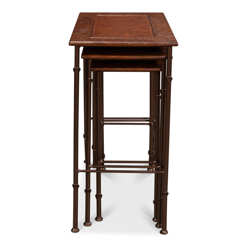 Solid Wood Nesting End Table
