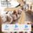  52" Modern Smart Ceiling Fan With Light, 6-speed Quiet Dc Motor & 3-color Led，remote Control With Timer，orginsl-1918475244-1918475238