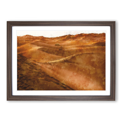 Sand Dunes in Morocco - Picture Frame Graphic Art