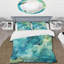 Ensemble de housse de couette Green Peaceful Tide Pools II - Coastal Minimalisme-101240932