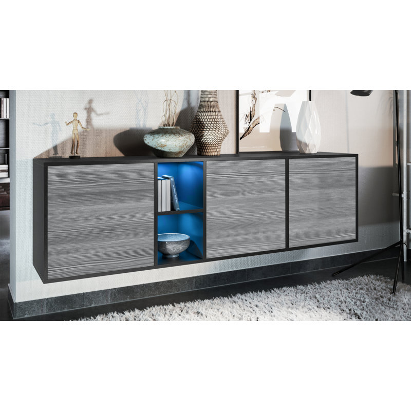 Argaki 182cm Sideboard, With LED, Avola anthracite