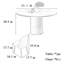 Cream style round dining table and chair-105343828