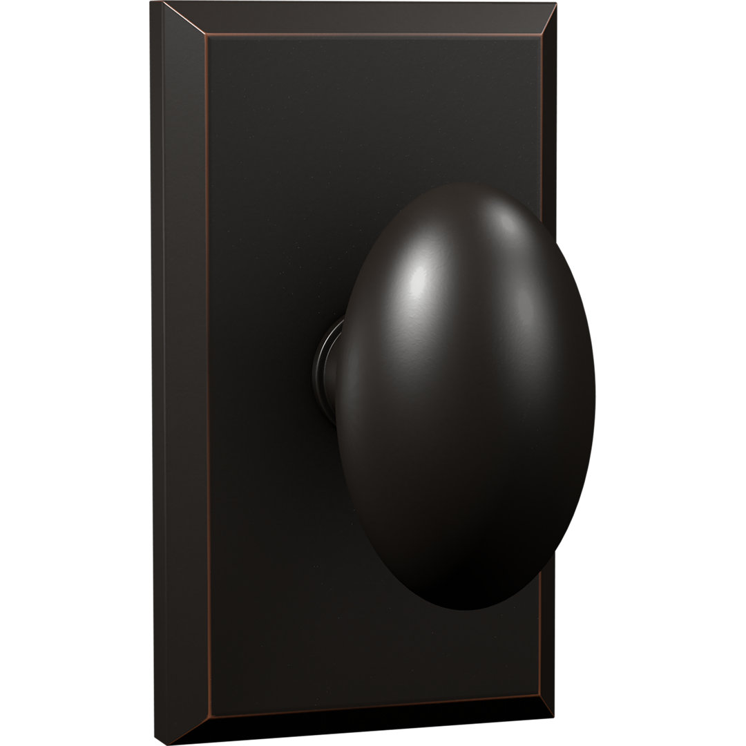 2.5'' Diameter Passage (Hall & Closet) Egg Shape Bravura Hardware 