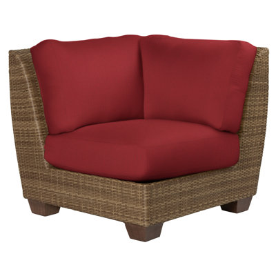 Chaise de patio avec coussins Saddleback
