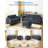  Balus 78"W 2PCS Linen Living Room Sofa Set, 3-Seat Couch＋Loveseat,Convertible Couch with Storage Ottoman,for Apartment,Office and Small Spaces-Dark Gray-115116517