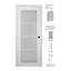 Porte intérieure pré-suspendue en bois manufacturé et en verre Smart Pro 4 Lite DIY-Friednly-91481284-91481289