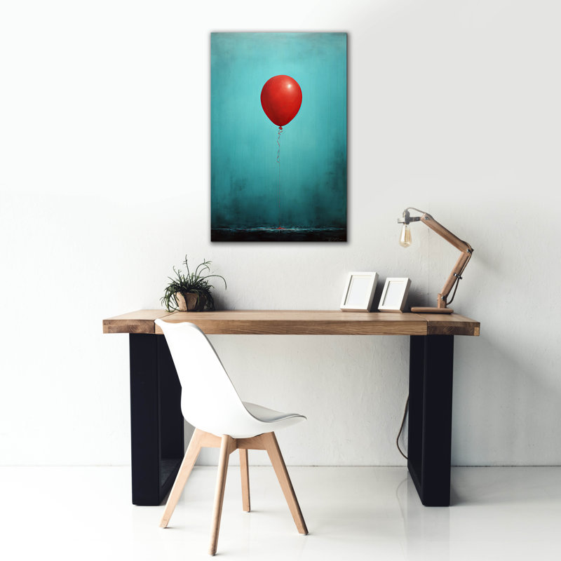 «Balloon 1» par Momart, art mural sur toile, H 40 po x l 26 po x P 1,5 po