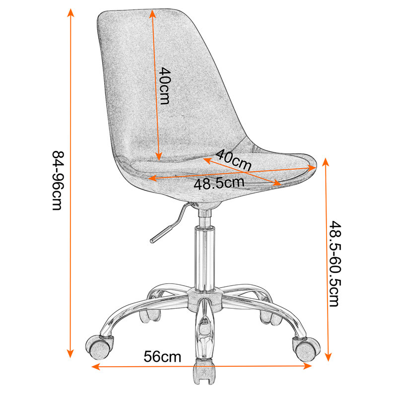 Kagan Office Chair, Dark Grey