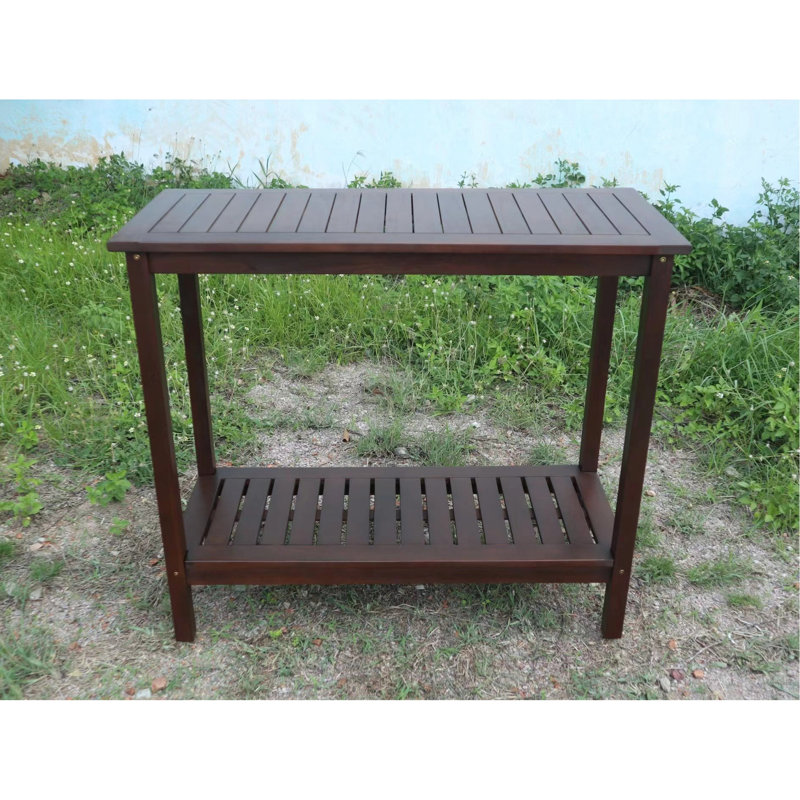Poste de travail en bois pour bureau - brun dans le jardin, balcon, garage et construction pratique, Brun