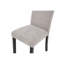 Ensemble de salle à manger noir / naturel en bois 5 pièces, table de salle à manger 48 pouces avec chaises d'appoint rembourrées en tissu gris 4 pièces, ensemble de salle à manger moderne