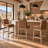 Bethea Genuine Leather Counter Stools-135935946-115747935