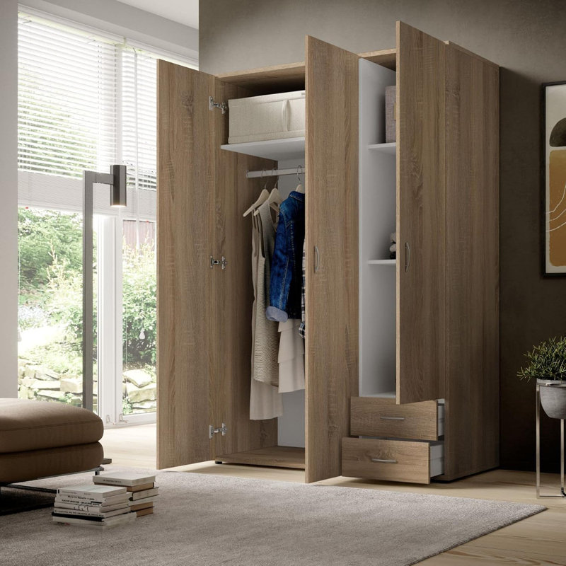 Manufactured Wood Wardrobe, Oak