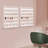 6 Tiers Nail Polish Display Storage Racks Wall Mounted  Rectangular Acrylic Display Rack