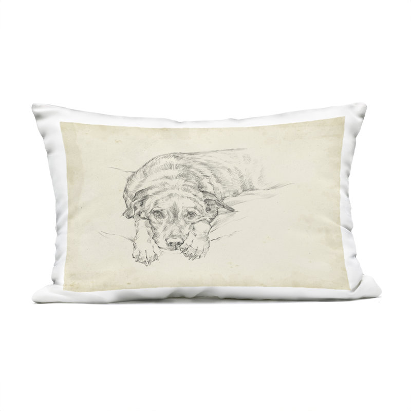 Coussin d'extérieur imprimé Antique