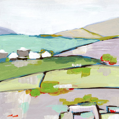 Mountain Village II by Melissa Wang - Wrapped Canvas Painting
