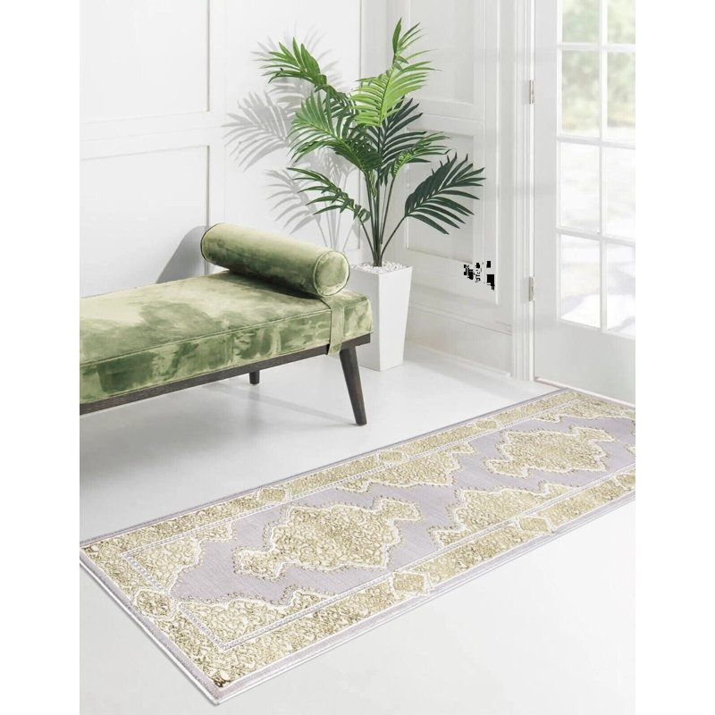 Bonna Floral Area Rug, Runner 60 x 220cm