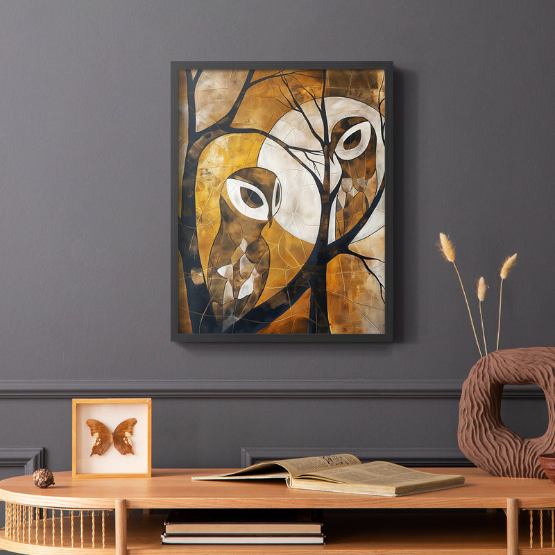 ANIMALS Series XC - reproduction encadrée de qualité supérieure - prête à être accrochée - aucun clou requis, Noir