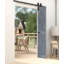 Porte de grange pliante en bois massif de style K avec trousse de quincaillerie - assemblage requis-101127218-109360457
