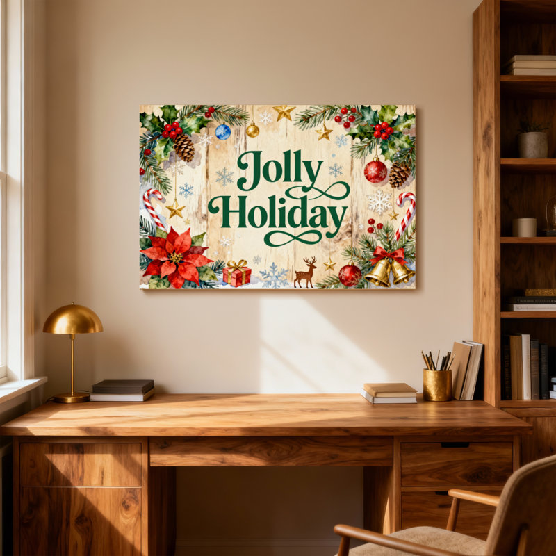 Motif décoratif de Noël, H 28 po x l 40 po