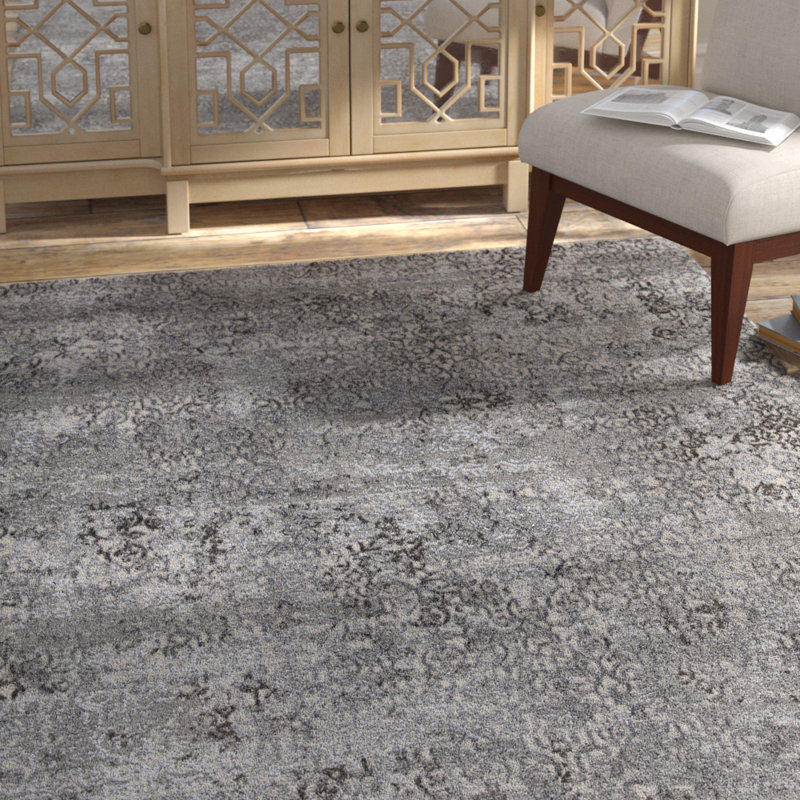 Tapis gris / taupe Brinkerhoff, Rectangle 7 pi 10 po x 10 pi 10 po