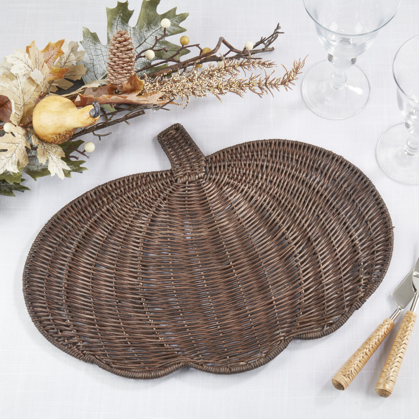 Archer Collection Archer Reversible Rattan Placemat, Brown