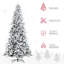 Arbre de Noël artificiel enneigé 9 pieds, 616 branches, conception à ouverture automatique, arbre de 9 pi avec neige, ornements de branches, assemblage facile, ornement des Fêtes, antidéflagrant