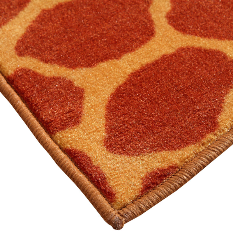 Tapis d'intérieur / extérieur brun à imprimé animal, Tapis de couloir 4 pi x 48 pi