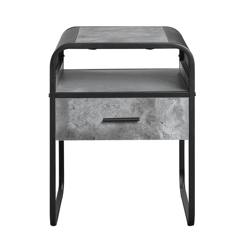 Table de bout avec tiroir Raziela