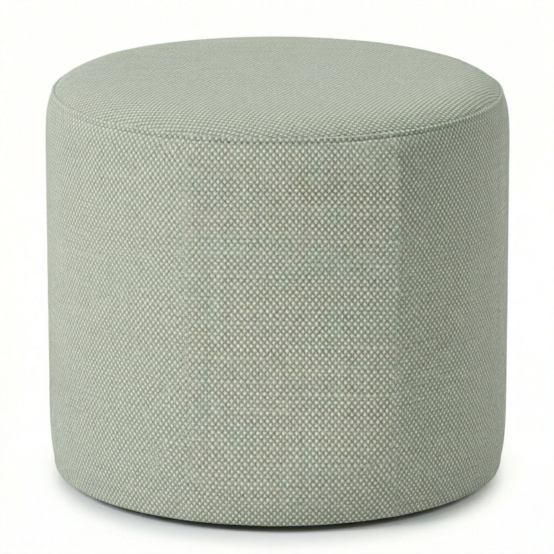 Berlin Gardens Lilly Hive 20" Round Pouf, Light Green