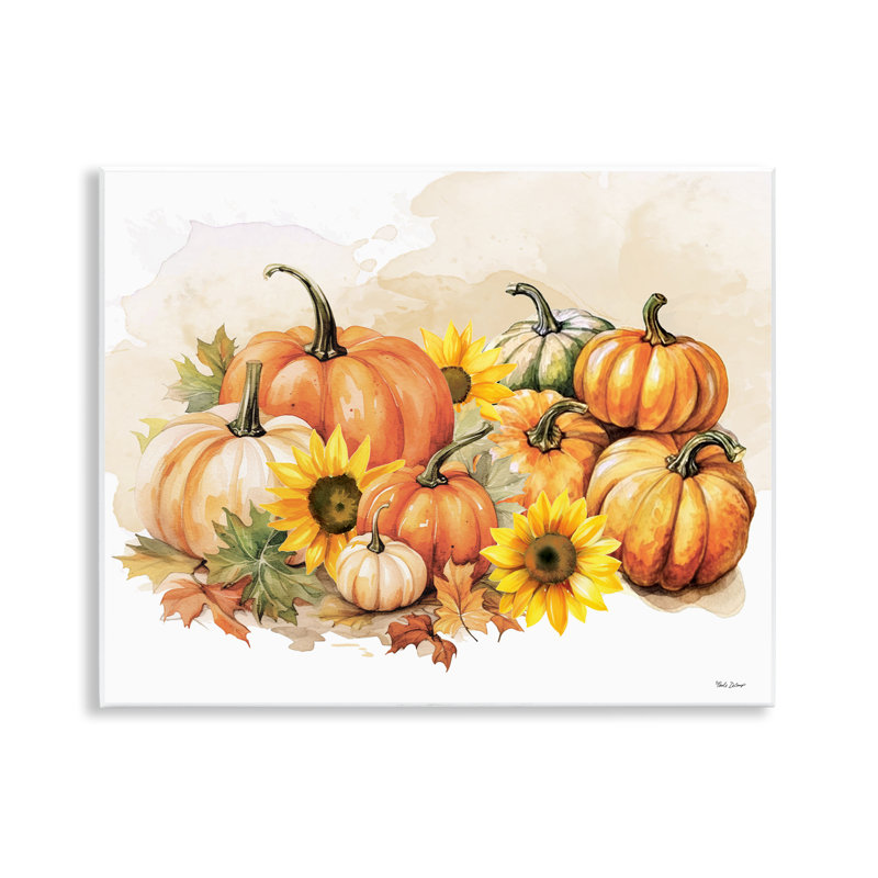 "Pumpkin & Sunflower Bundle", art mural par Nicole DeCamp